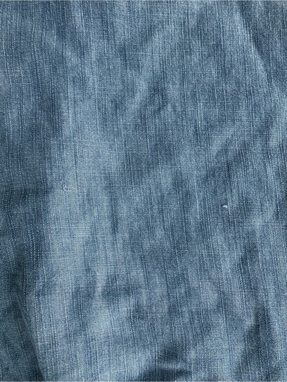 American Eagle Boyfriend Fit Chambray Denim Button Down Shirt Small - Picture 7 of 8